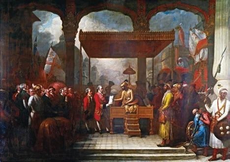 1766 yılında İngilizler, Babür Hükümdarı Şah Âlem ile Allahabat Antlaşması’nı imzalayarak, Hindistan’daki iktisadî hâkimiyeti ele geçirmişlerdi