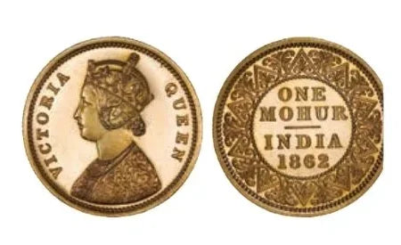 Sömürgeci İngilizler’in 1862 yılında Hindistan’da bastıkları para. Paranın bir yüzünde Kraliçe Victorya’nın tasviri bulunuyor